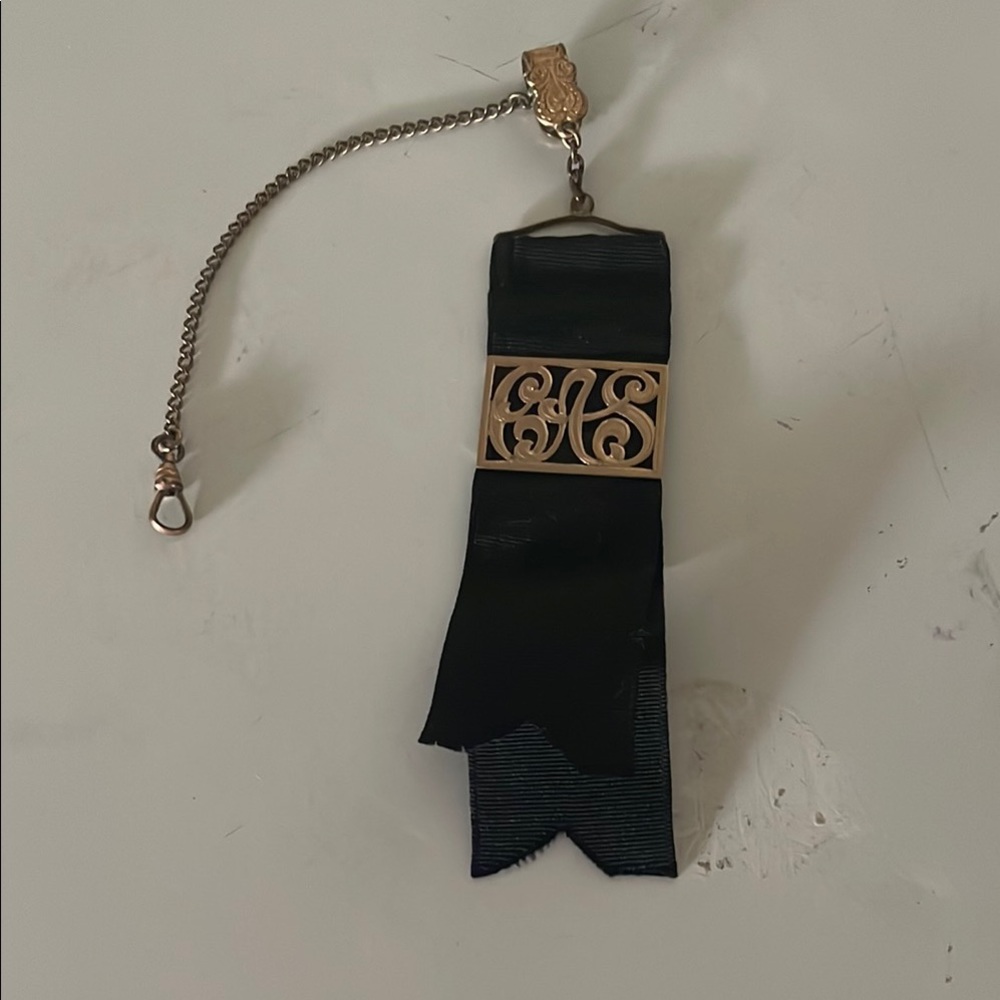 Antique Edwardian pocket watch fob/holder